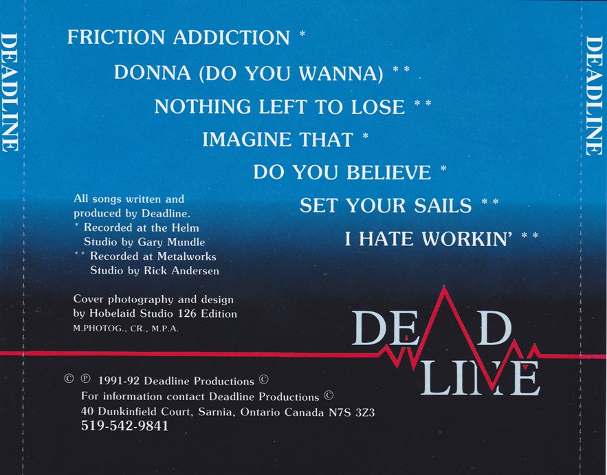 REVIEW: Deadline – Deadline (1992) | mikeladano.com