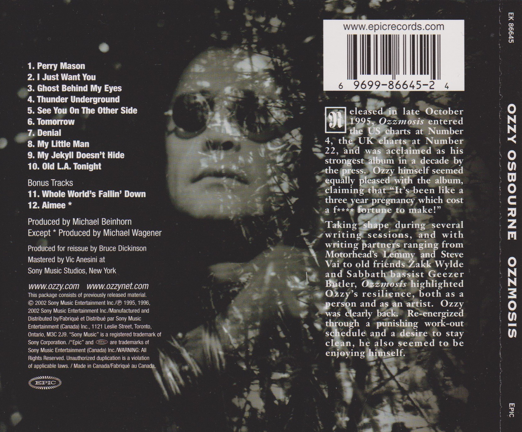 REVIEW: Ozzy Osbourne – Ozzmosis (1995, remastered) | mikeladano.com
