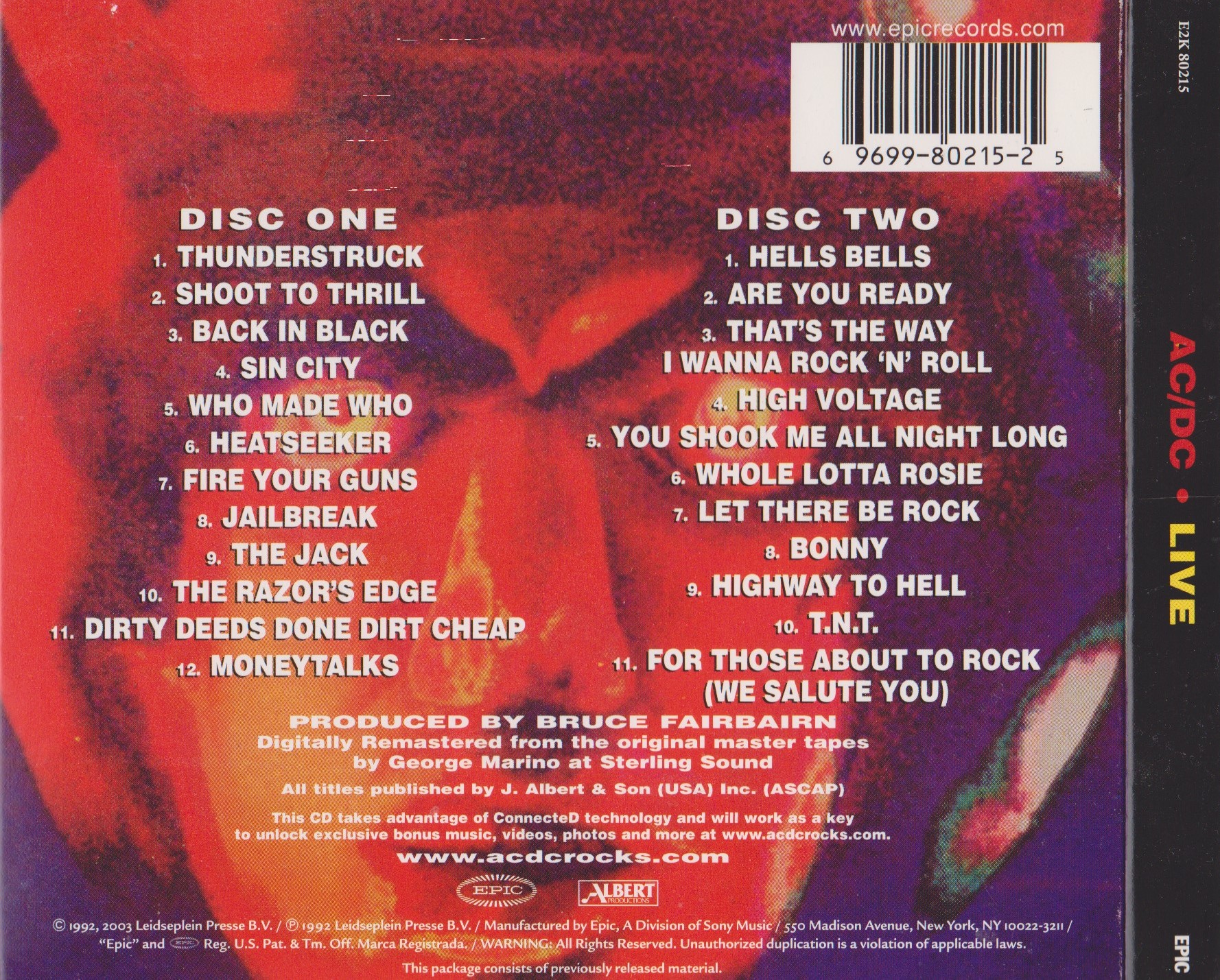 REVIEW: AC/DC – Live (Remastered 2 CD collector's edition