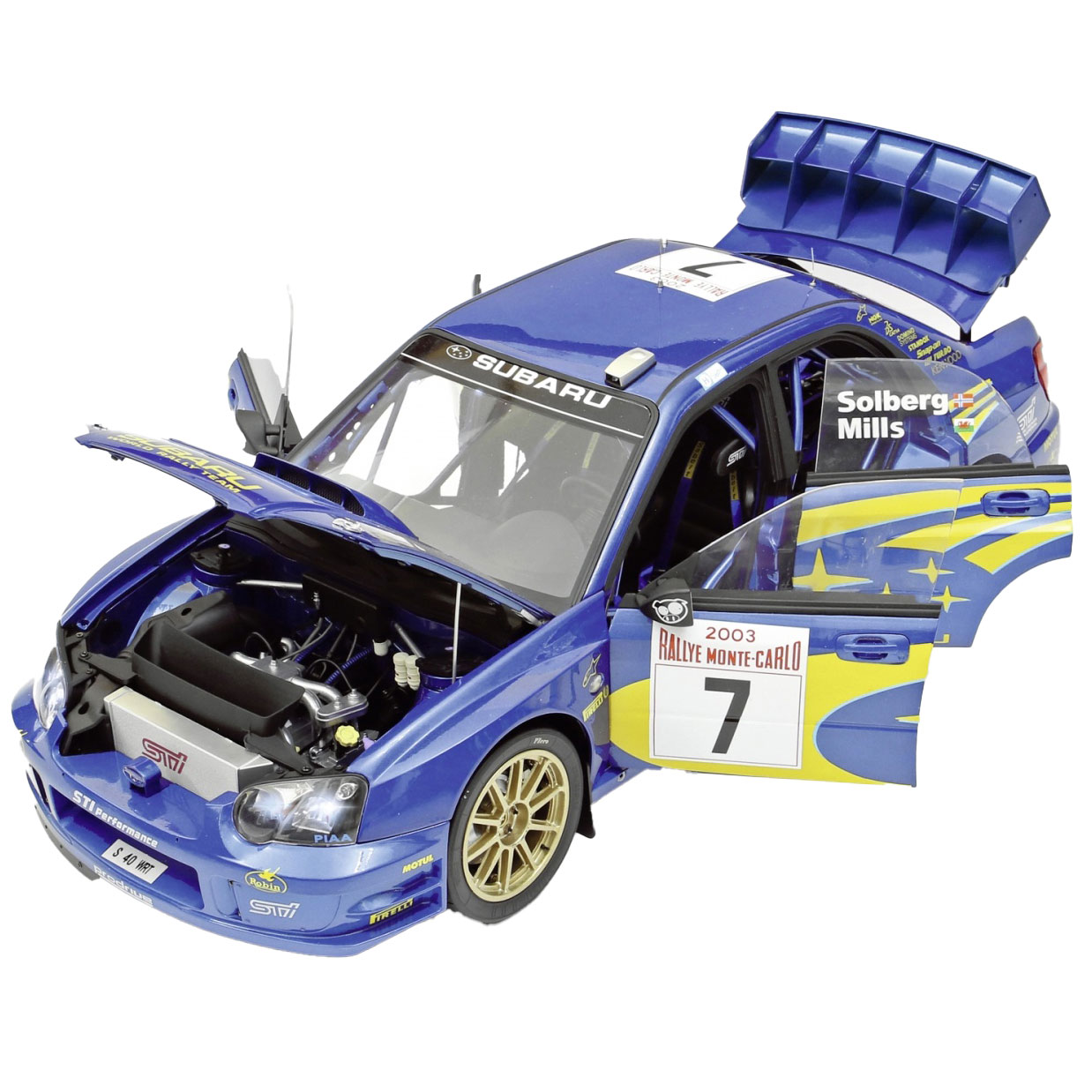 IXO スバル インプレッサ WRC 1/8 フルパーツキット – ダイキャスト製