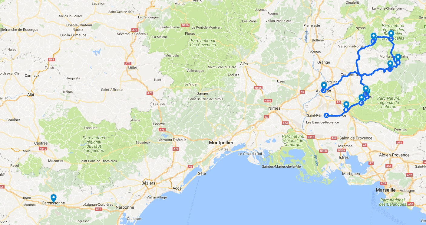 Provence map MAIN
