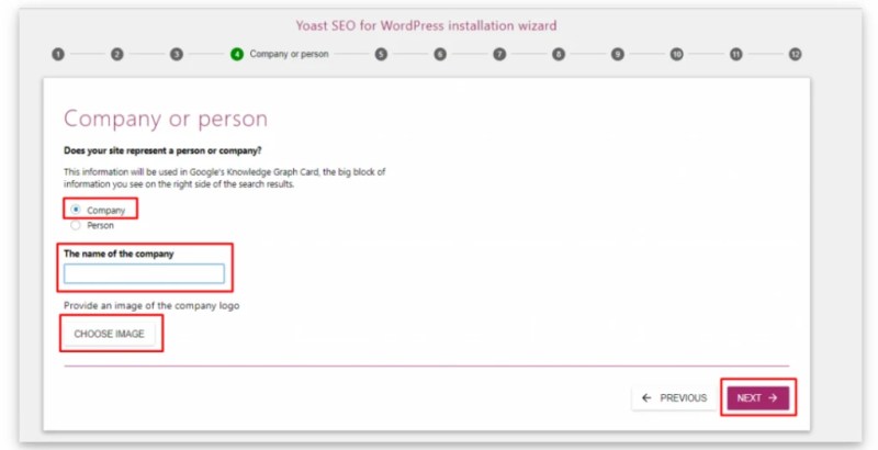 Yoast SEO là gì? Hướng dẫn sử dụng Plugin Yoast SEO website WordPress 8 Thiết lập đại diện web
