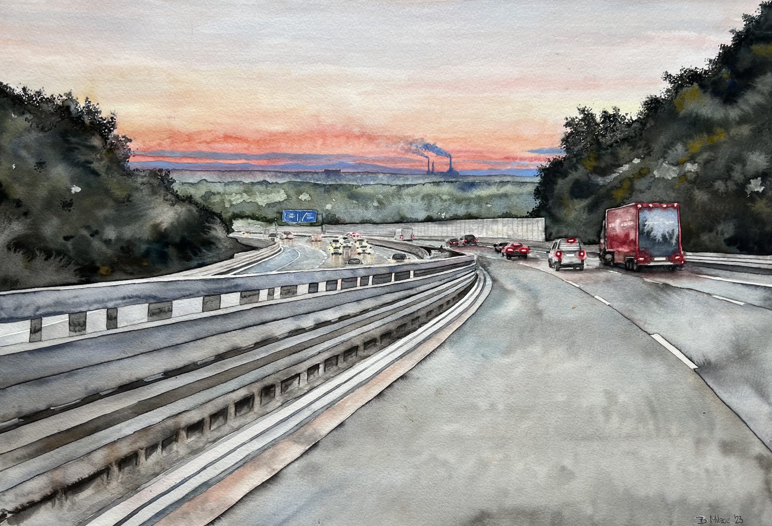First solo exhibition 2023 "My first 2 years in Germany"
