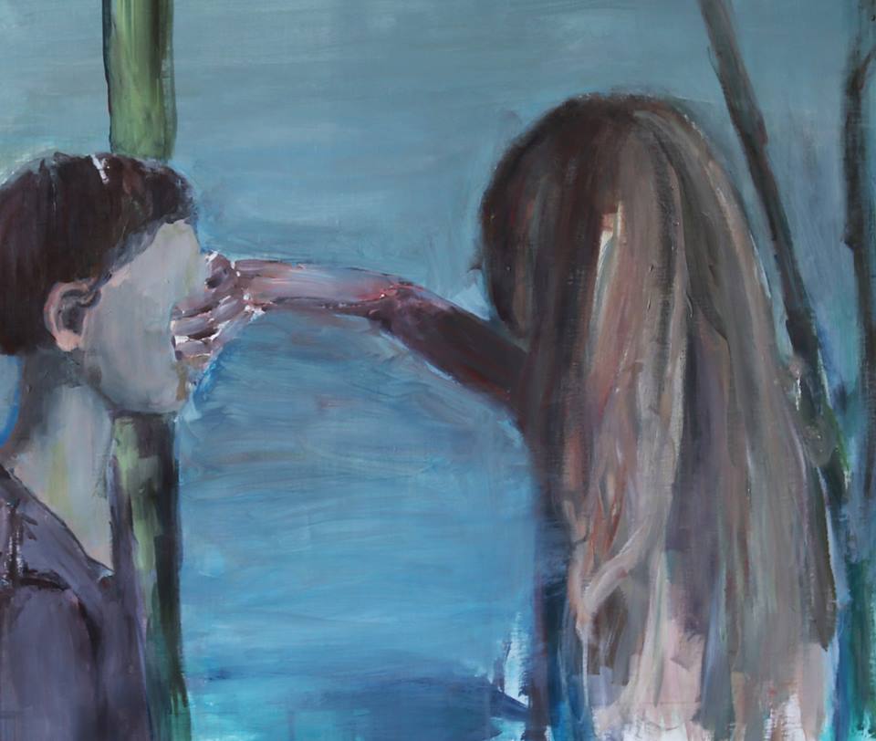 Senza titolo acrilico su tela 55x65 cm2017