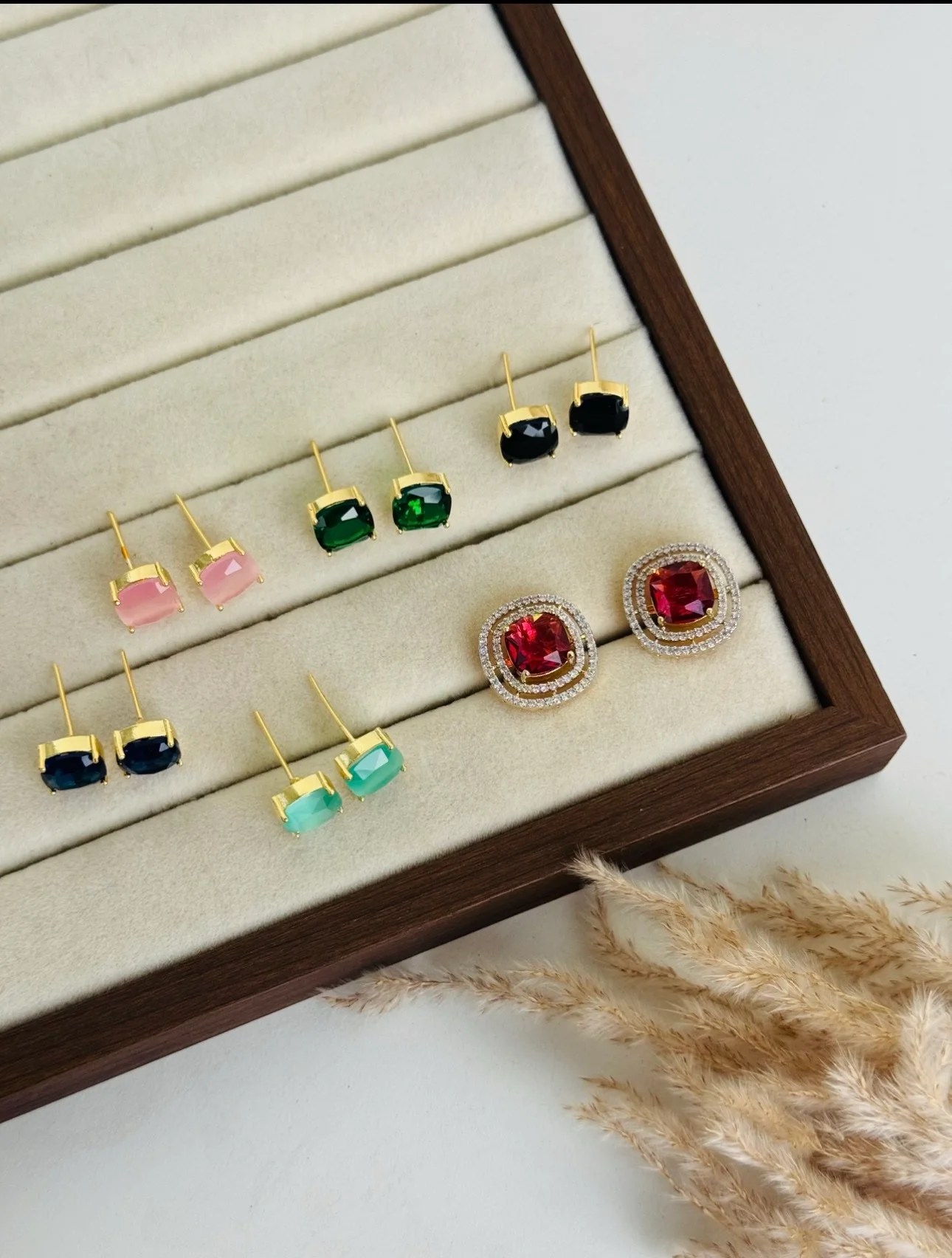 Diamond replica earrings