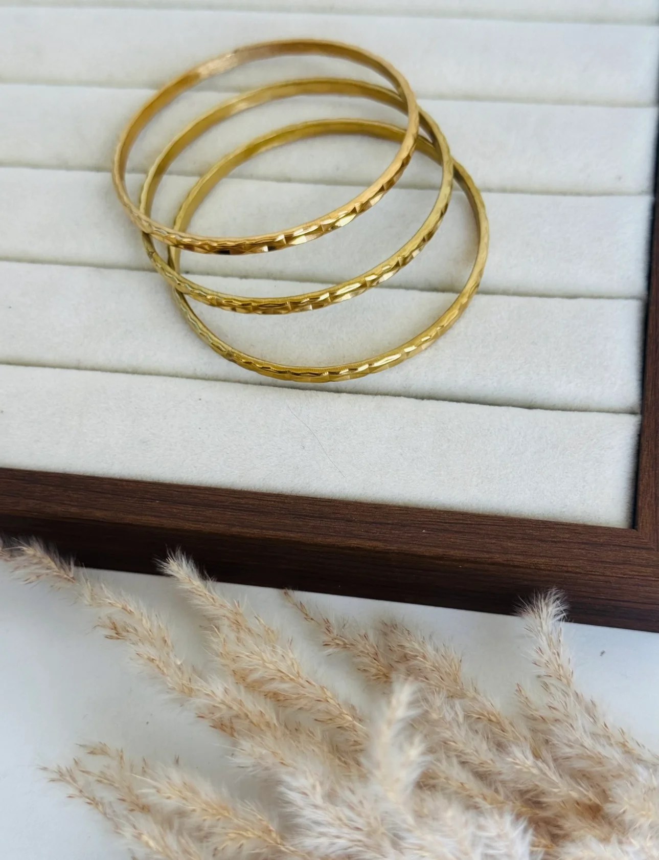 Golden Trio Bangles (set of 3 pc bangle)