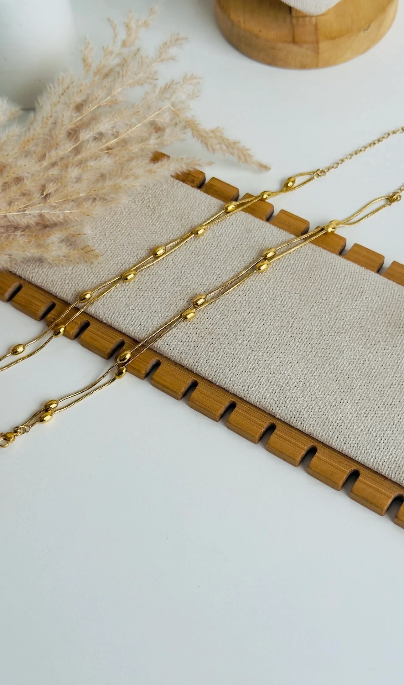 Luxe layered anklets