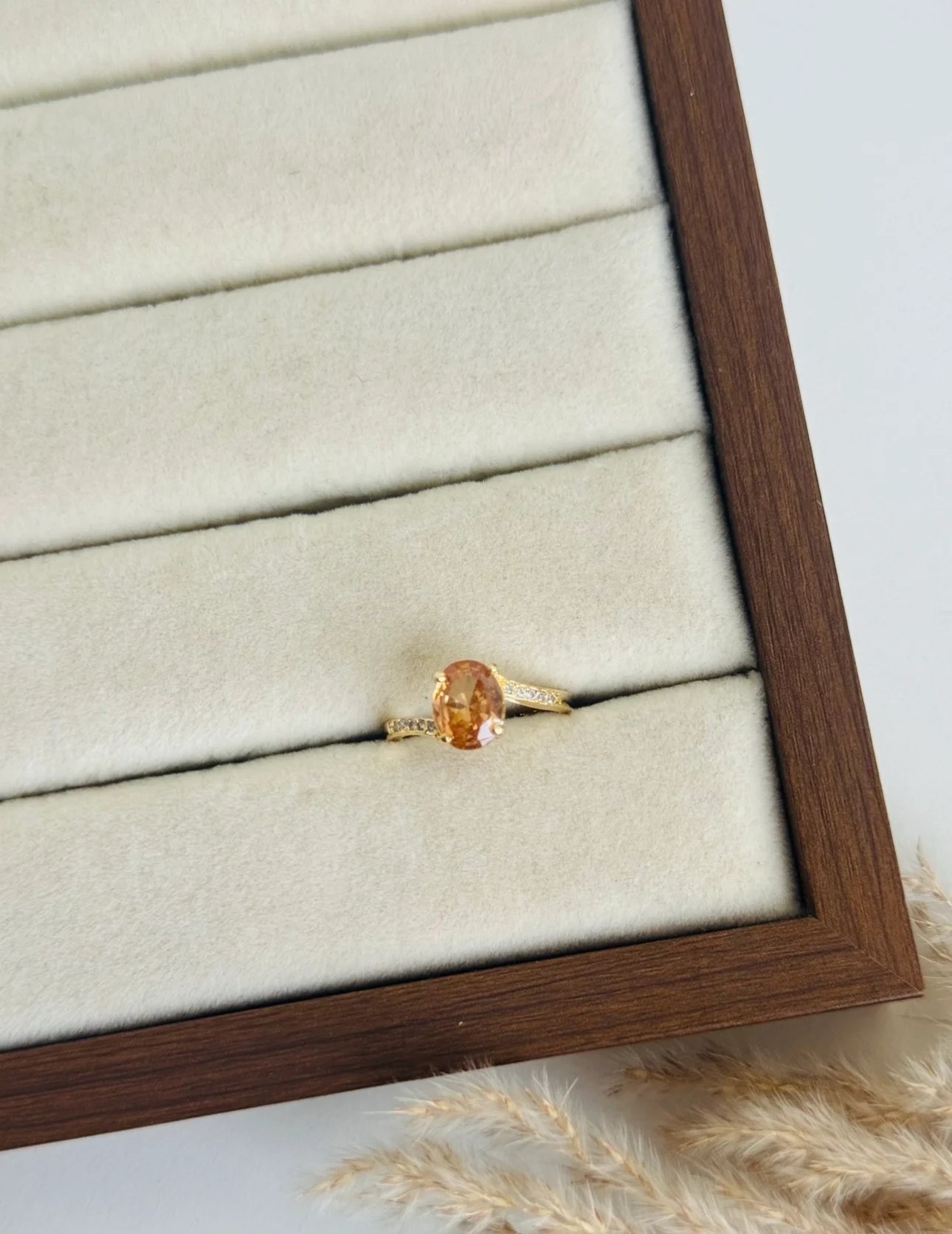 Oval Gemstone Ring
