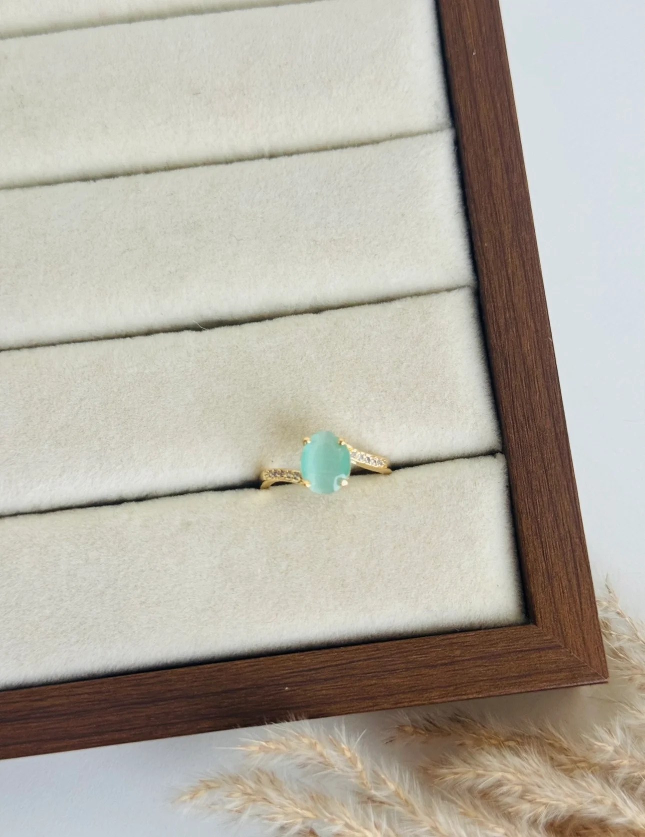 Oval Gemstone Ring