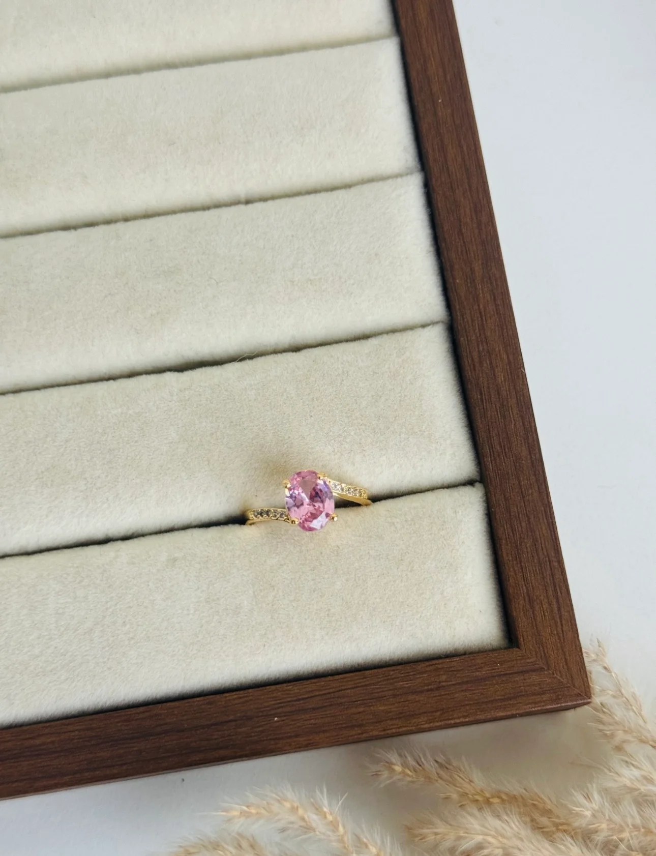 Oval Gemstone Ring