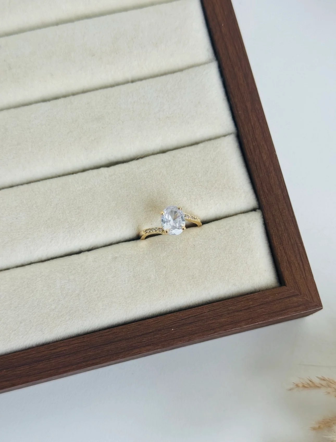 Oval Gemstone Ring