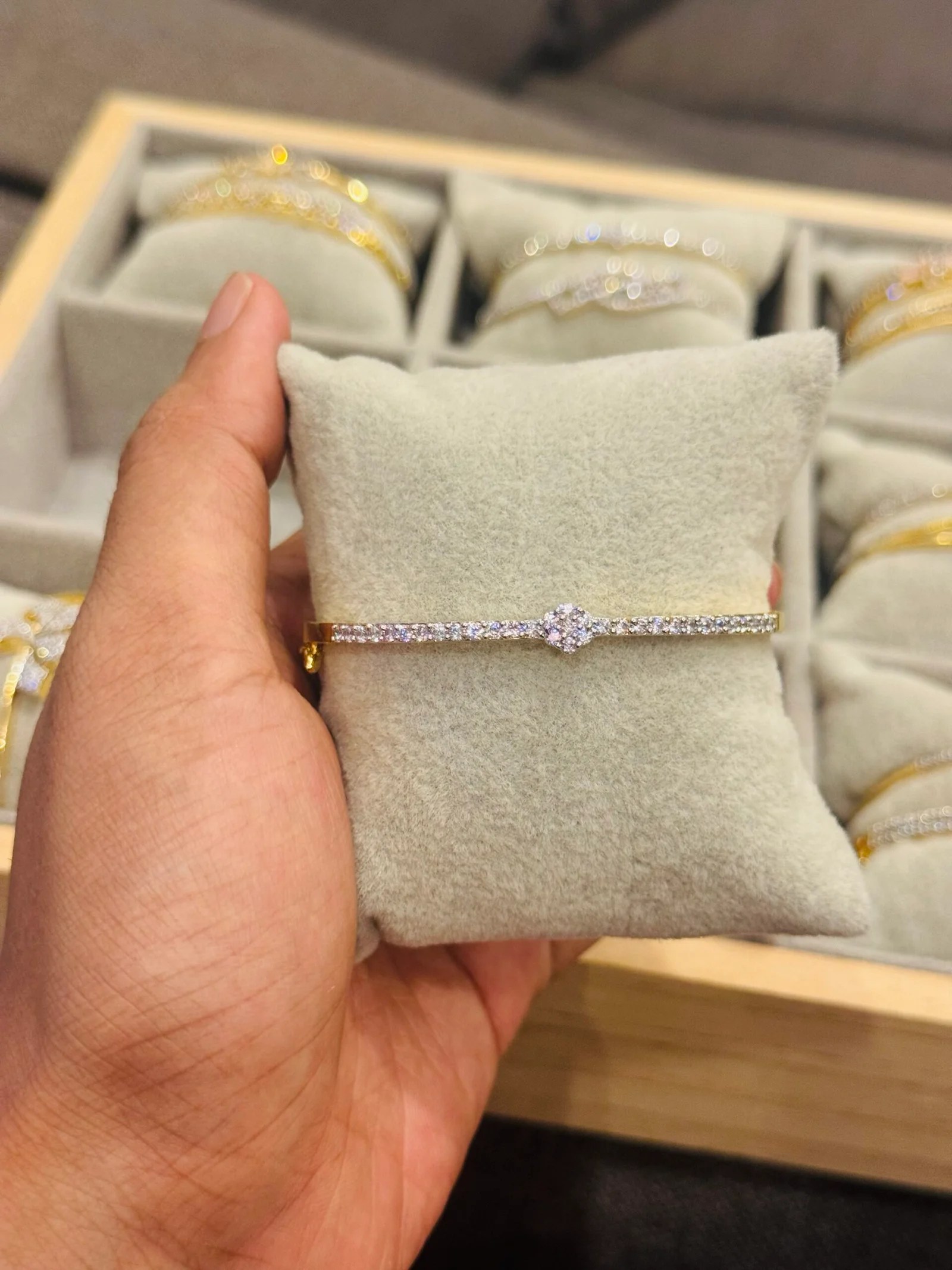 Diamond Replica Bloom bangle