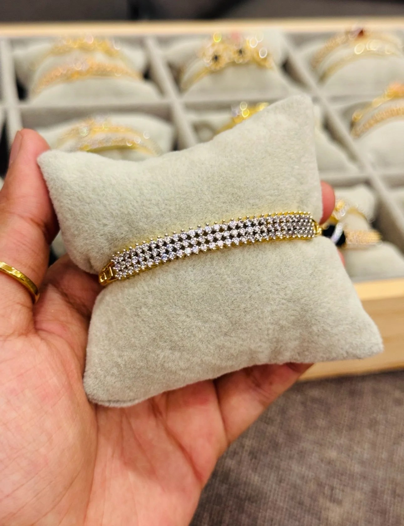 Diamond Replica Bloom bangle