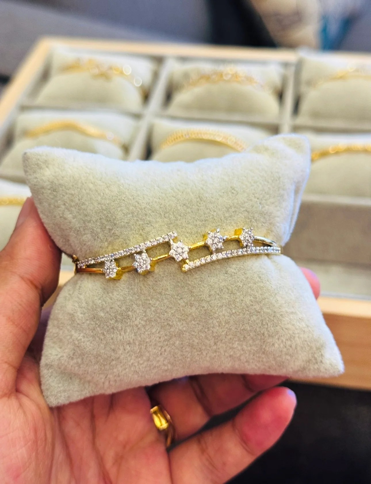 Diamond Replica Grace Bangles