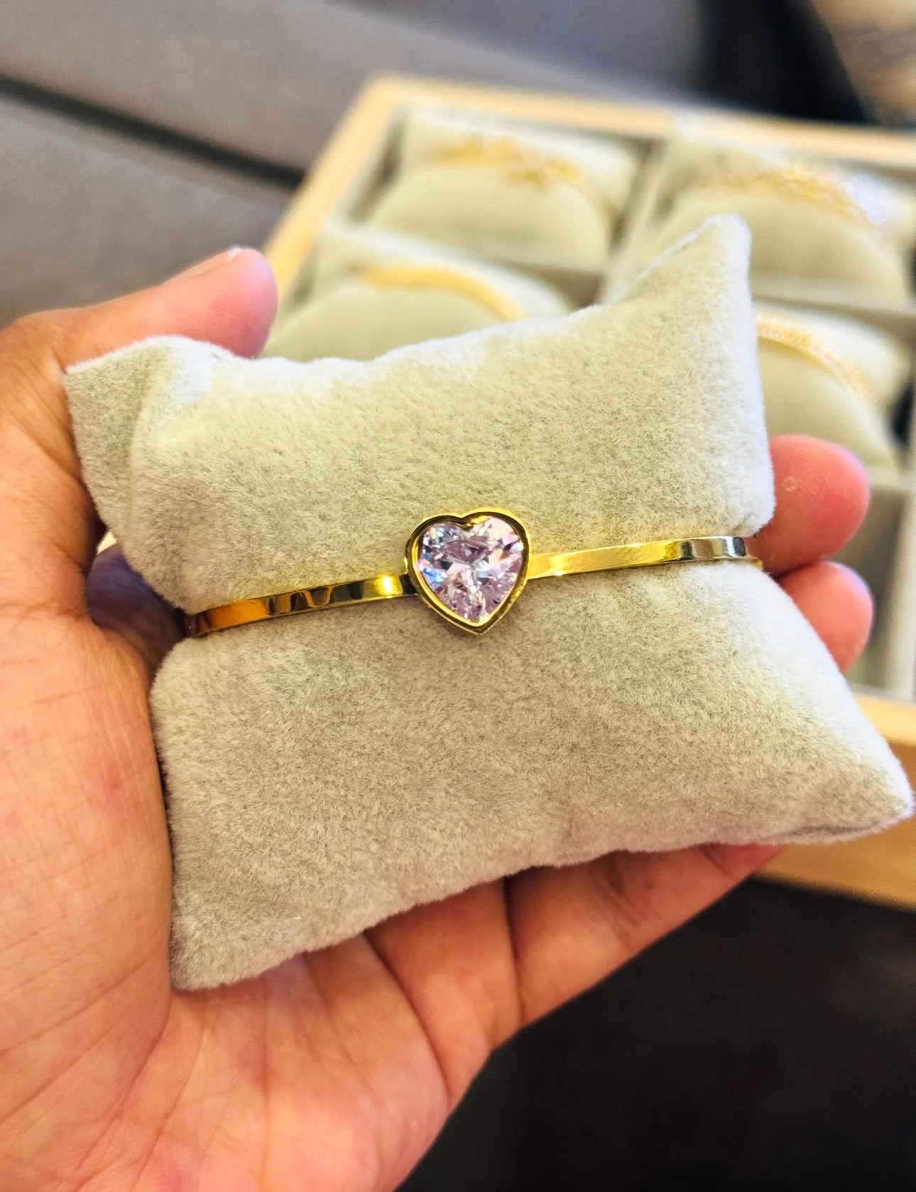 Celeste heart Bangle