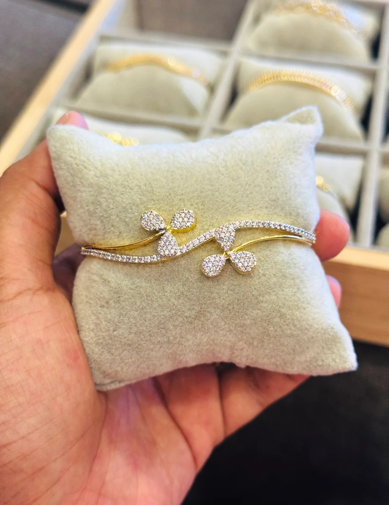 Diamond Replica Glam Bangles