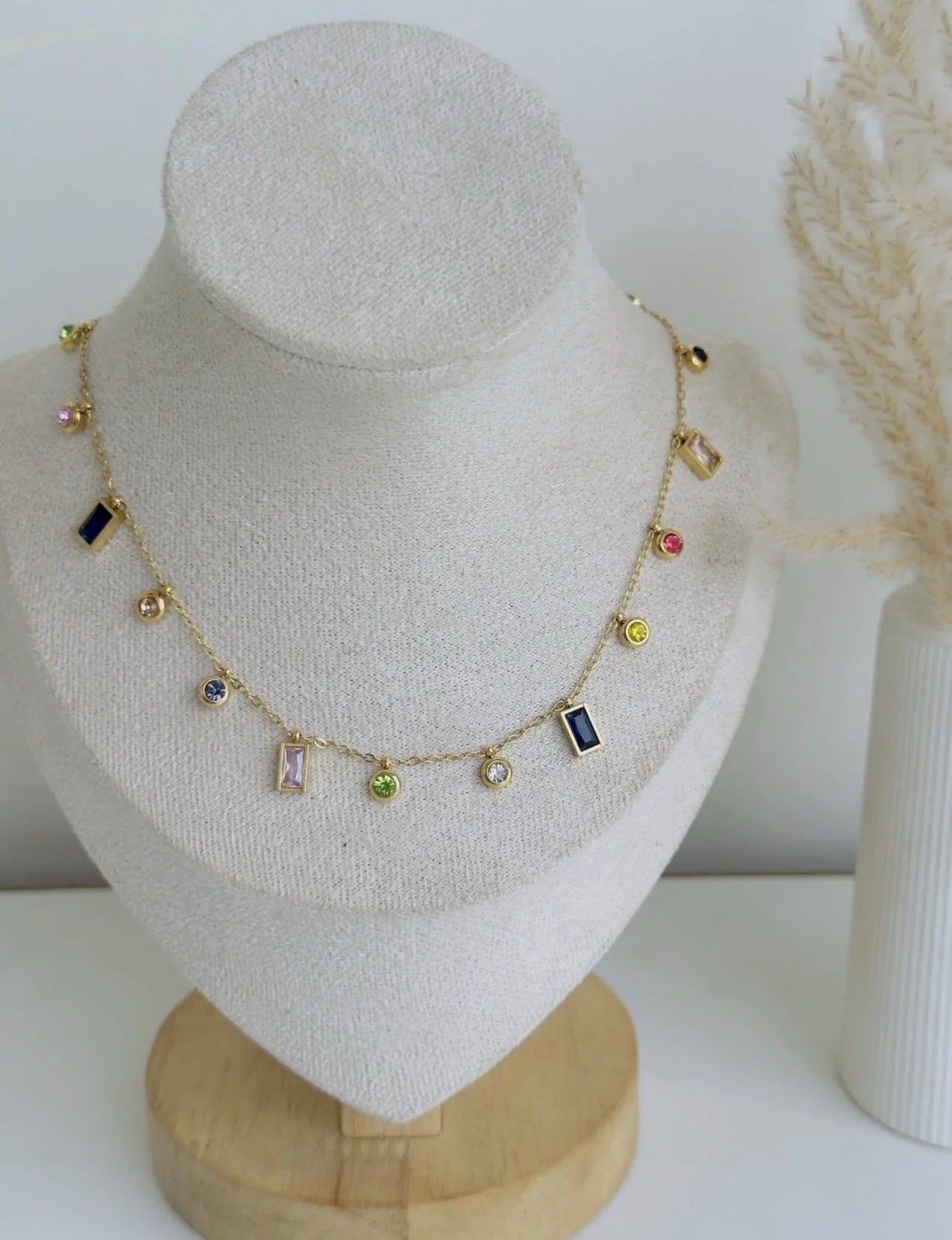 Multi charm necklace