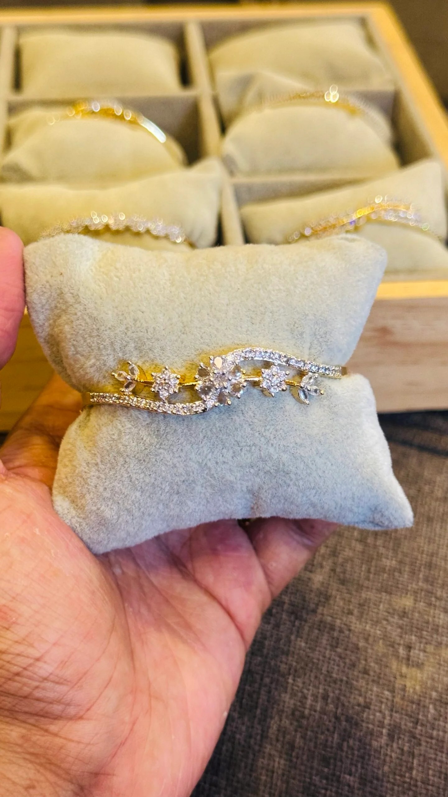 Diamond Replica Daisy Bangle