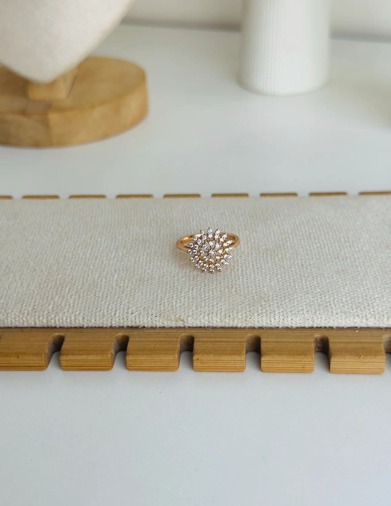 Diamond replica Xuping ring