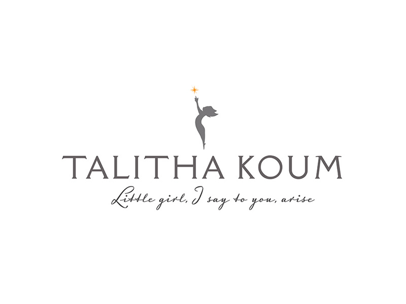 Talitha Koum logo featuring an uplifting figure and star symbol representing hope and faith