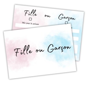 Carte prédictions baby shower