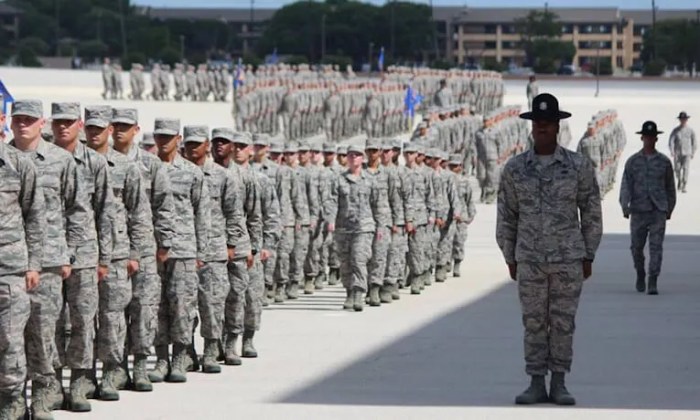 What are the requirements to pass air force basic training