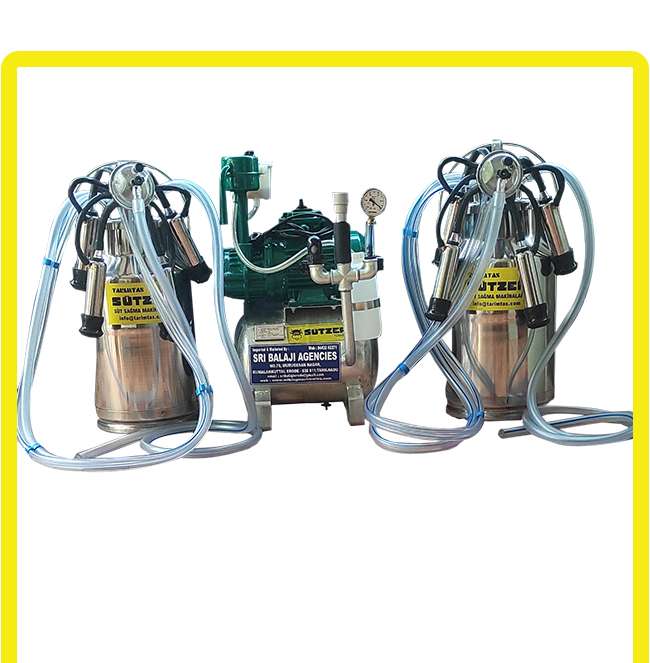 Double Can Milking Machine