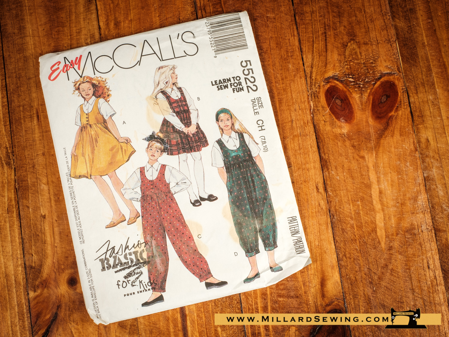 McCall’s 5522 Kids Jumpsuit – Millard Sewing Center