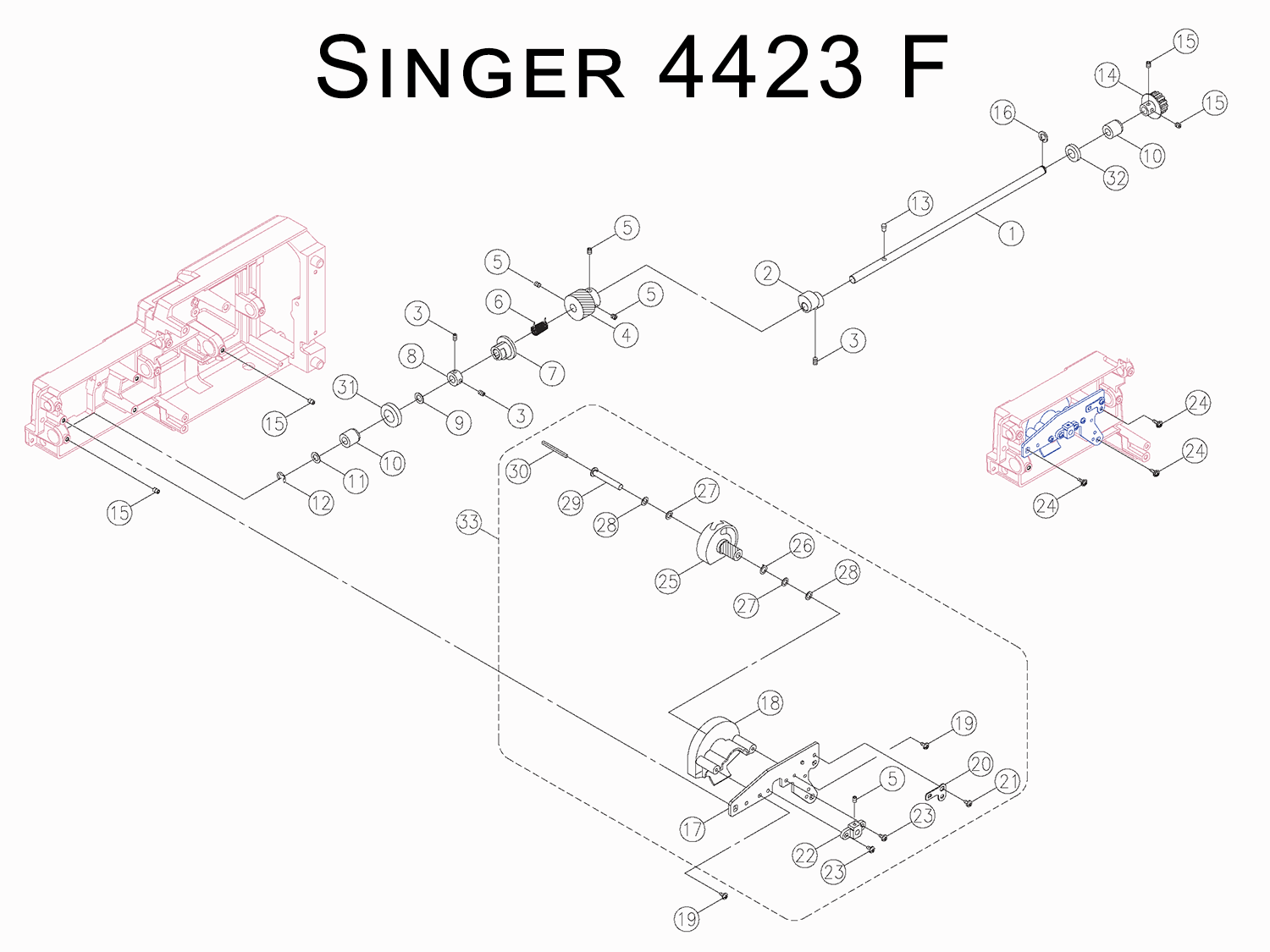 Lower Shaft Spring for Singer & Pfaff Sewing Machines Millard Sewing