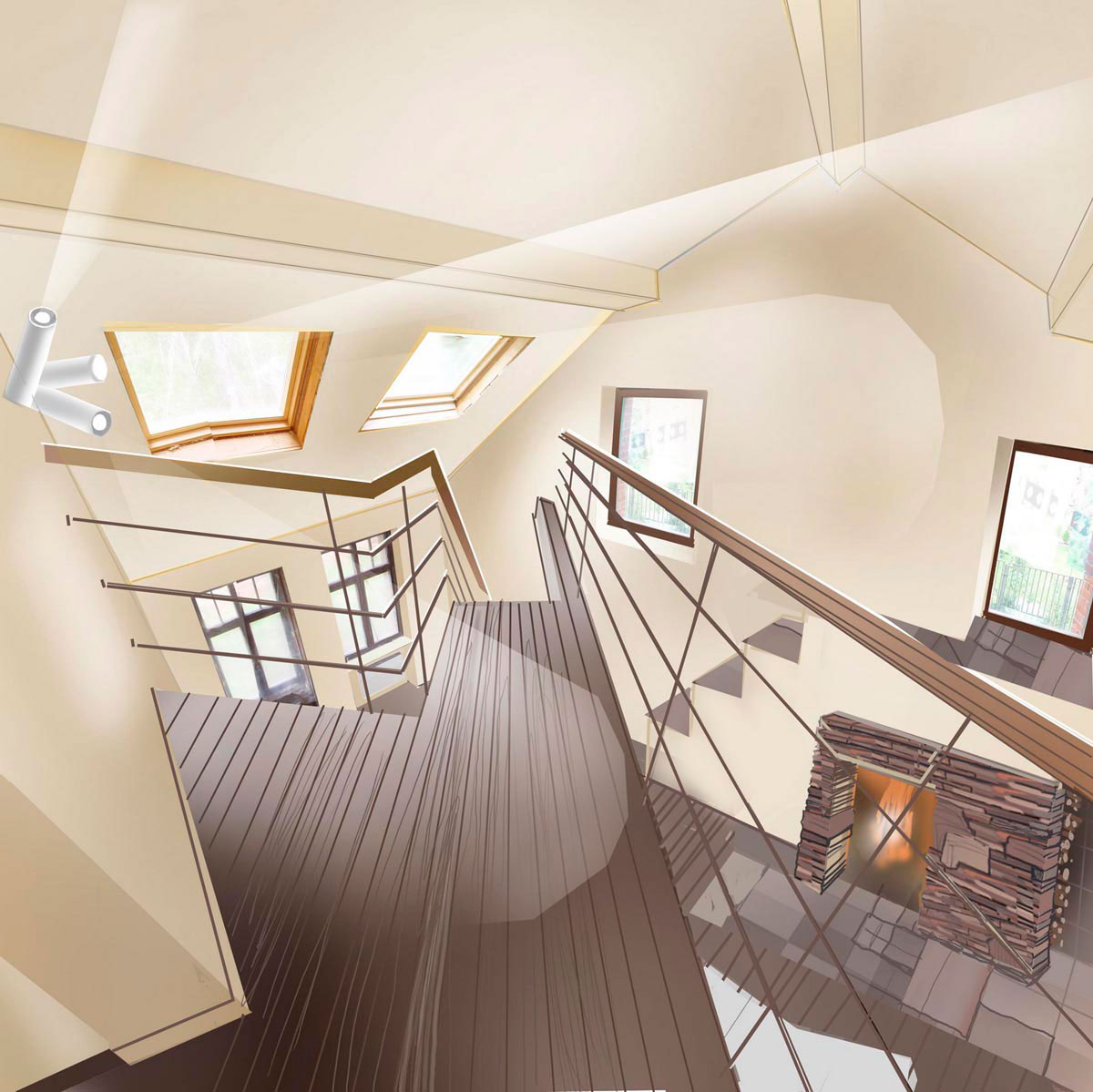 Дизайн интерьера загородного дома в стиле минимализм