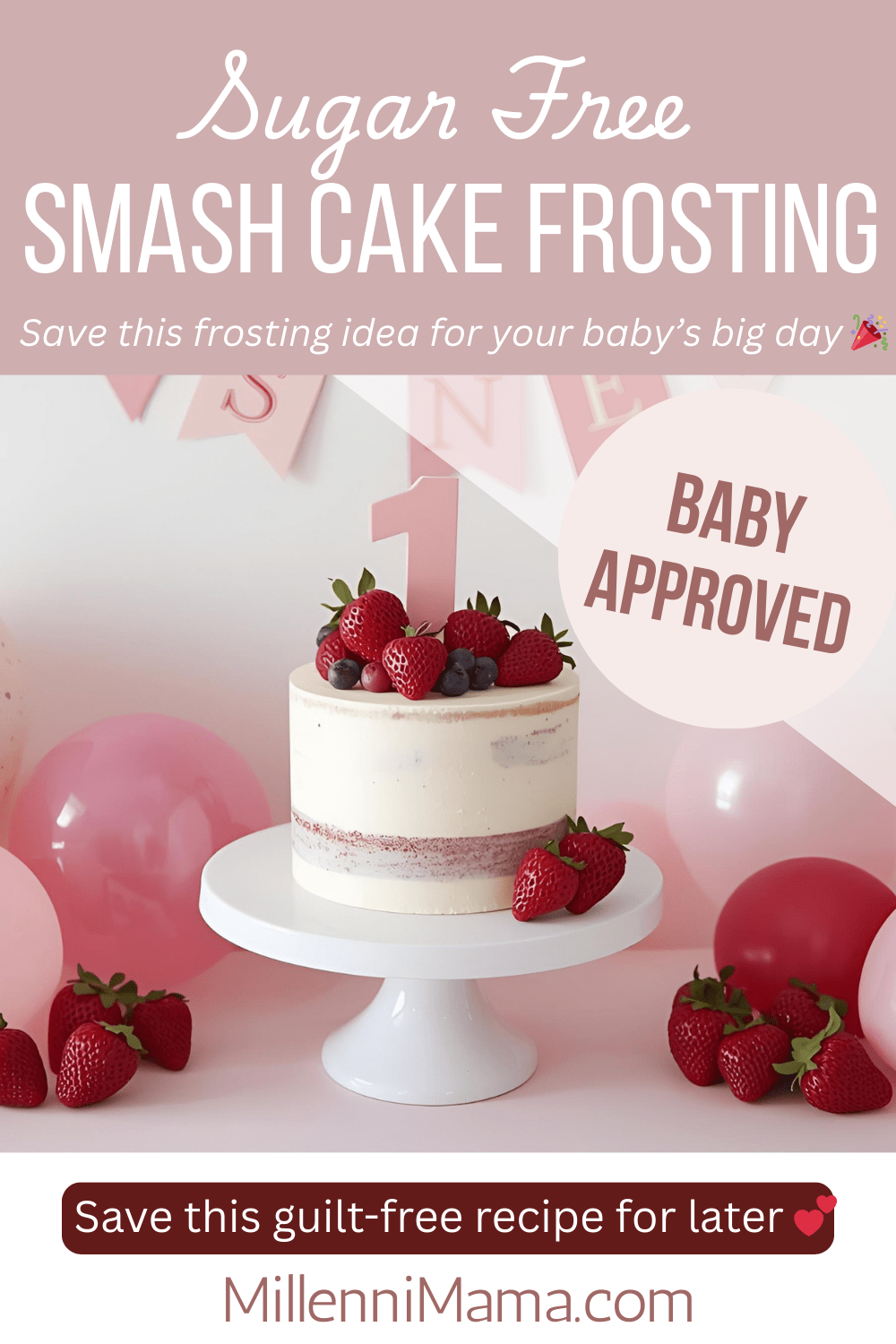 Healthy smash cake frosting ideas