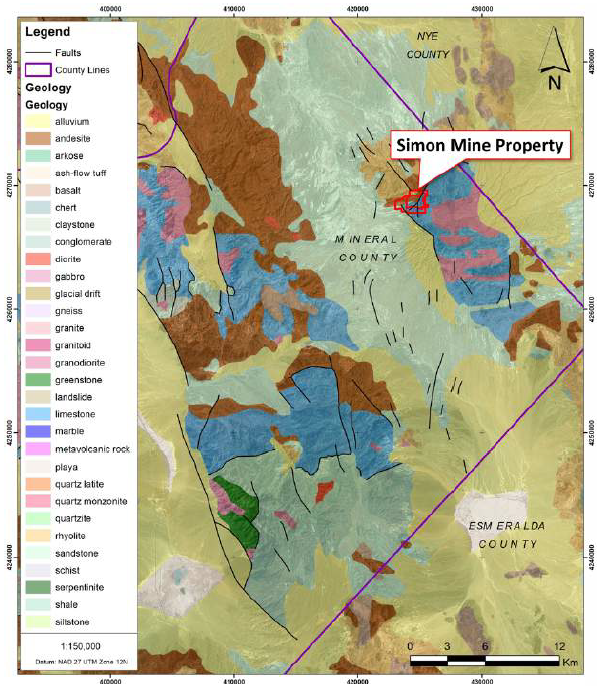 Maps Millennium Silver Map Simon Geology 