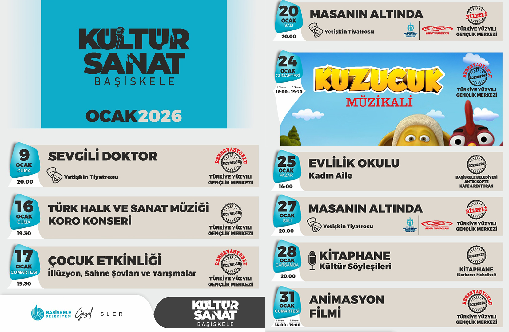 Başiskele, 2026'ya Kültür ve Sanatla Merhaba Diyor!