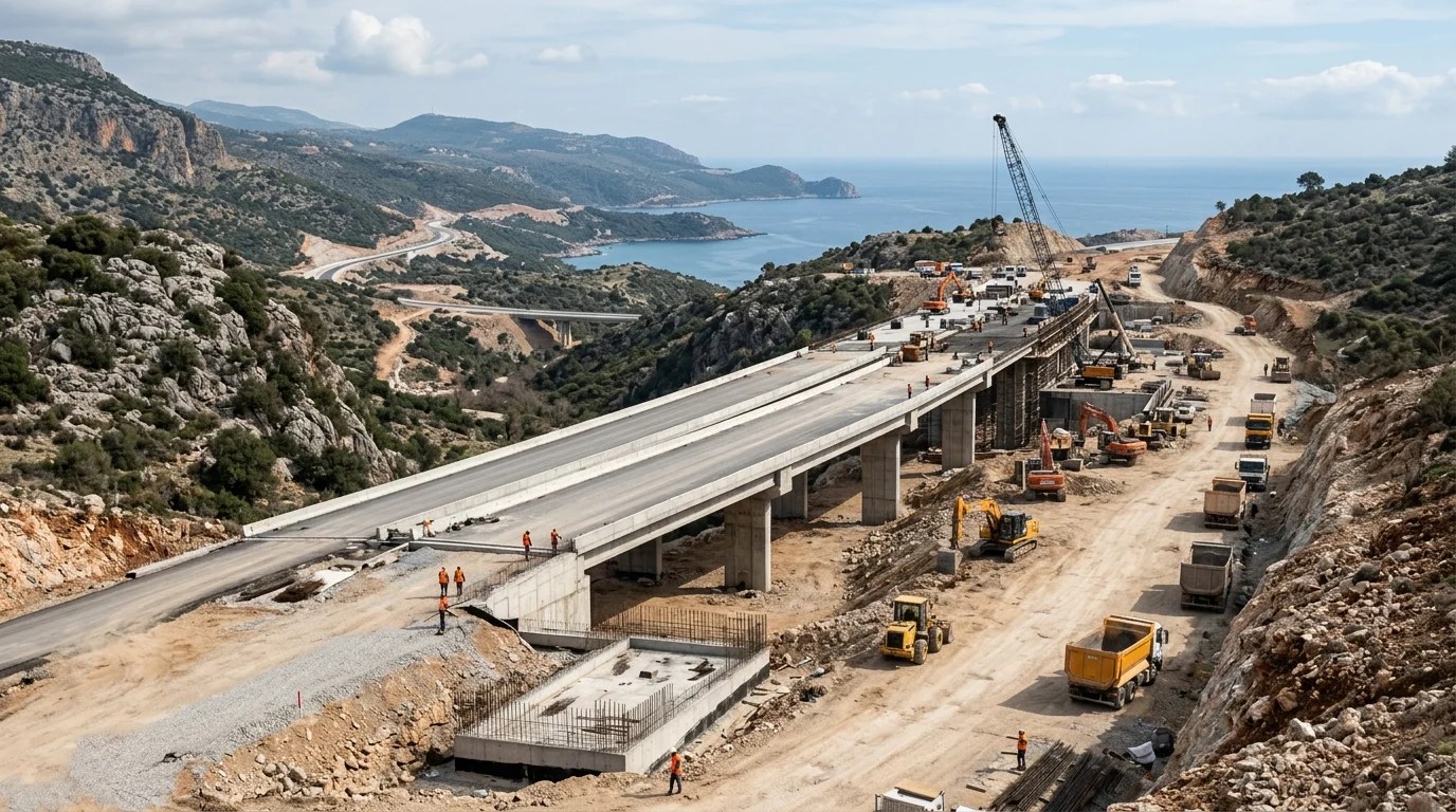 Antalya Alanya Otoyolu’nun yüzde 30’u bitti