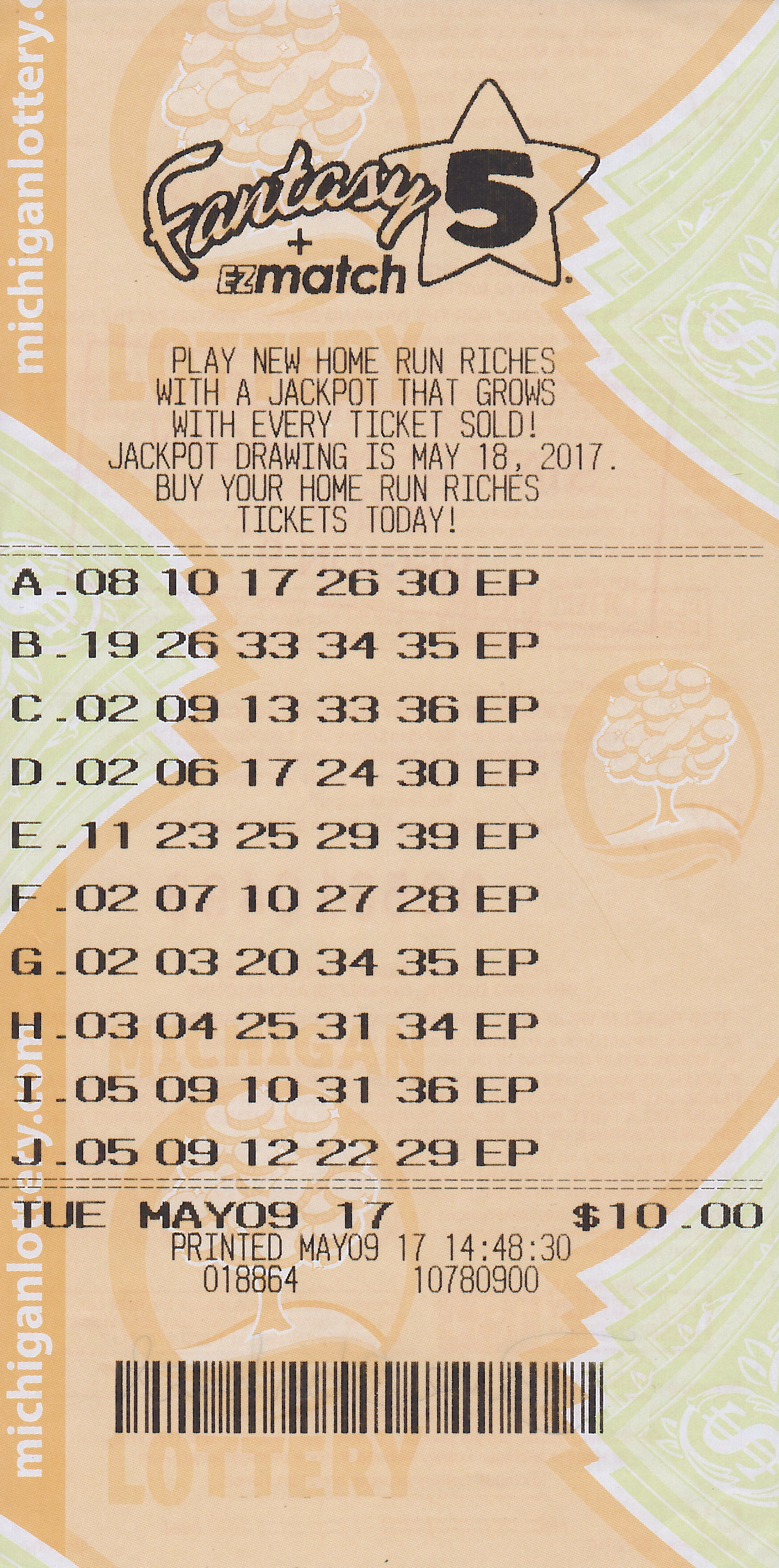 Michigan Lottery Post Results - mk1716h