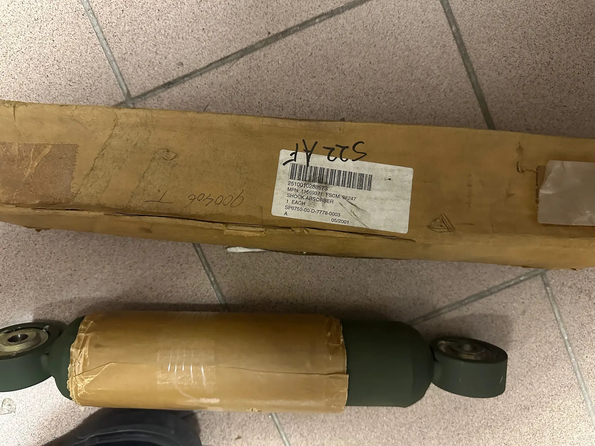 SHOCK ABSORBER,DIRECT ACTION, 2510-01-028-8573