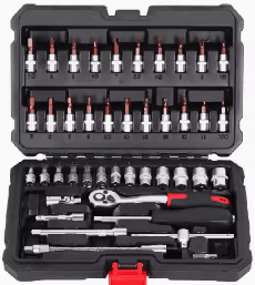 Maletín de herramientas de carraca 1/4″ – 46 Piezas — MIM Market