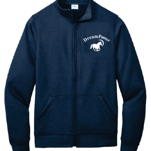 Port & Co™ Core Fleece Cadet Full-Zip Sweatshirt - Blue