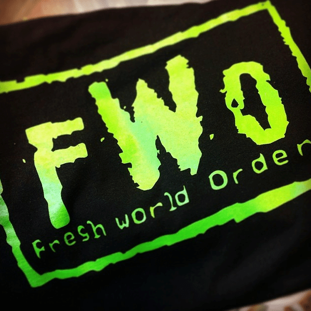 Fresh World Order t-shirt now available $15.00 plus ship/handling. Get yours today!