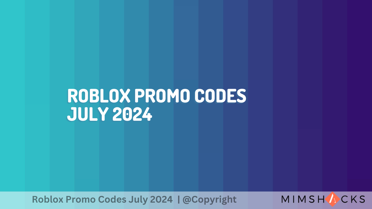 New Roblox Promo Codes For July 2026 Roblox Promo Codes July 2024 1 