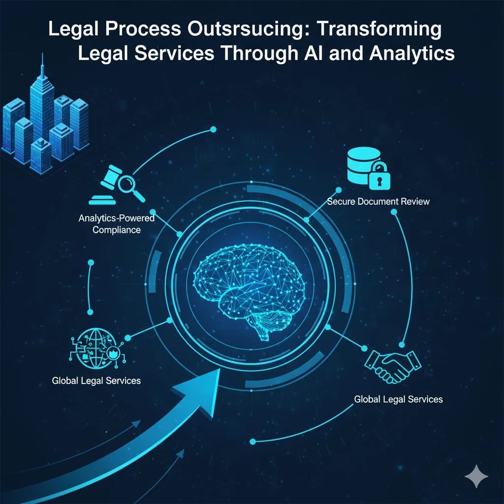 AI-powered legal process outsourcing with analytics, compliance, and secure document review.