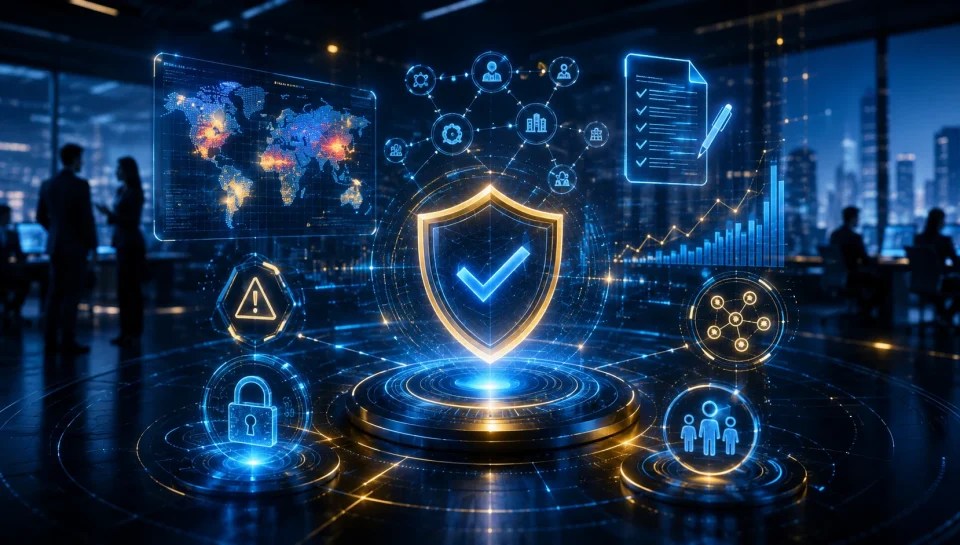 Operational risk management framework for shared services and GSS with risk identification, controls, monitoring, governance, and mitigation processes.