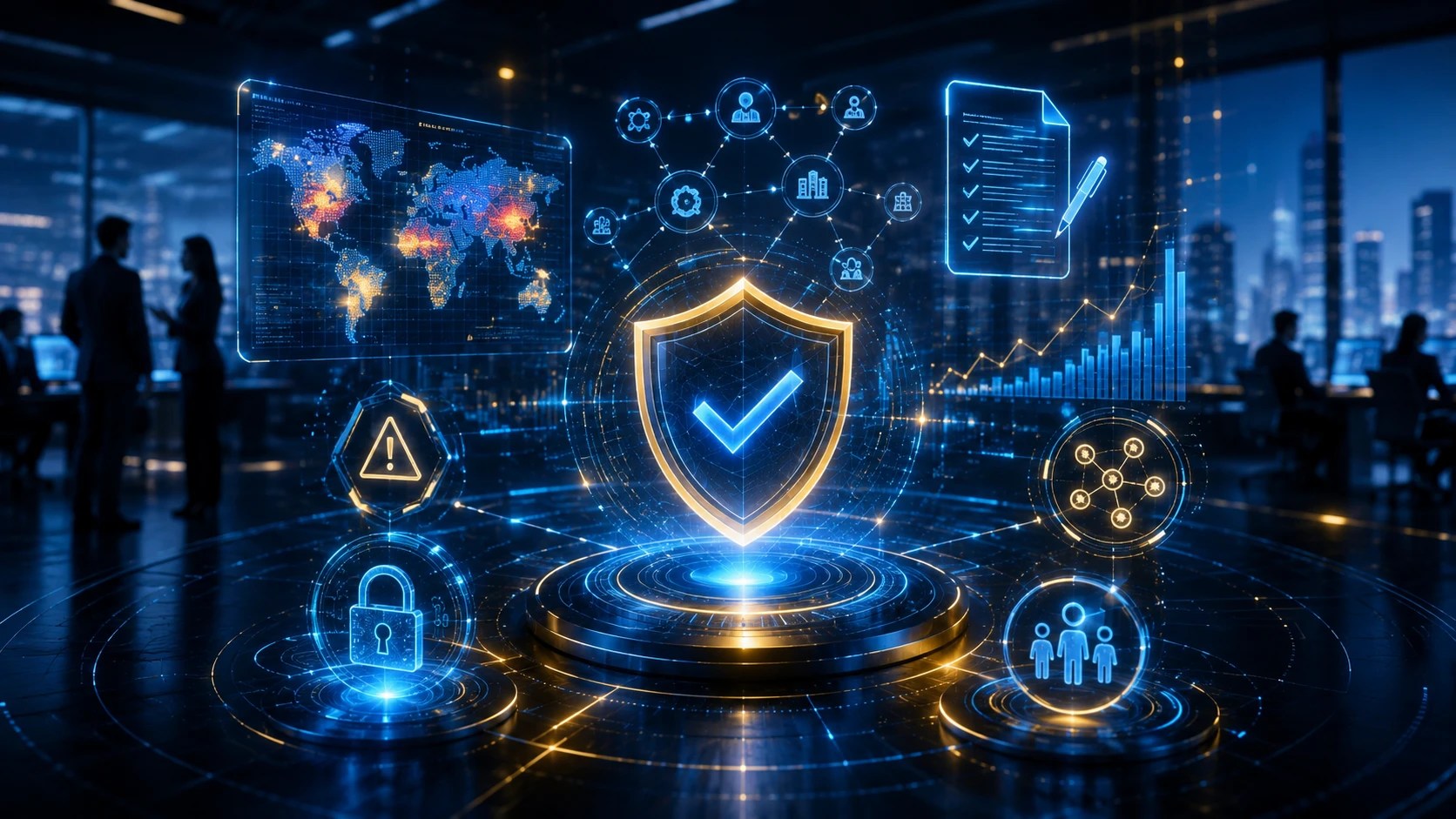 Operational risk management framework for shared services and GSS with risk identification, controls, monitoring, governance, and mitigation processes.