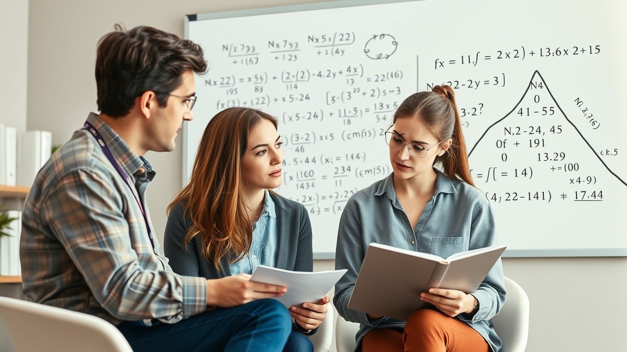GCSE student analysing an exam paper and mark scheme using strategic problem-solving techniques to achieve Grade 9 results.