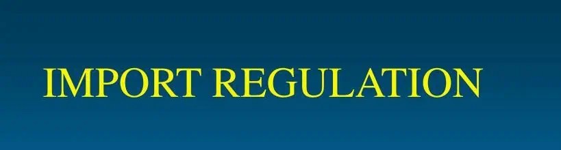Canadian Import Regulations