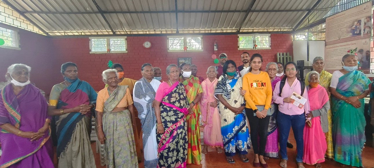 Bringing joy to seniors at an old age home