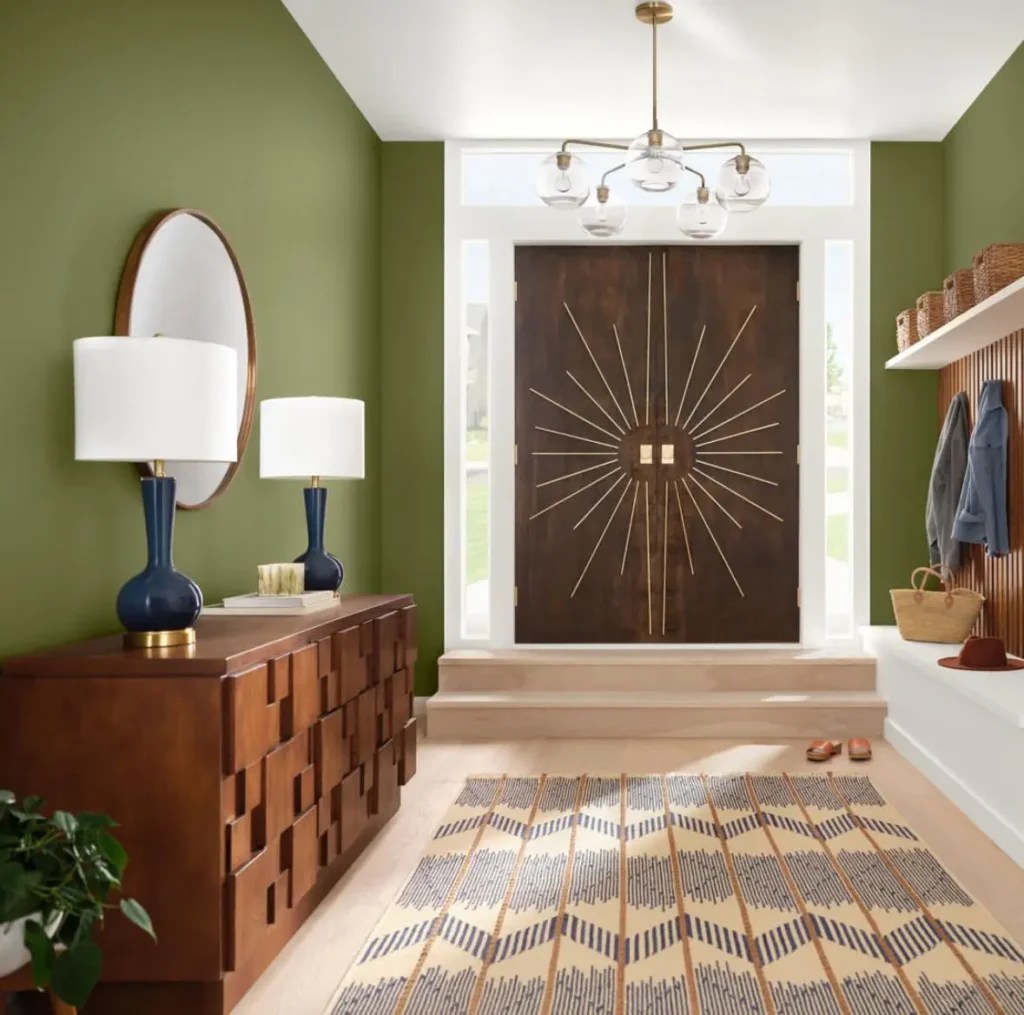 basque green entryway sherwin williams