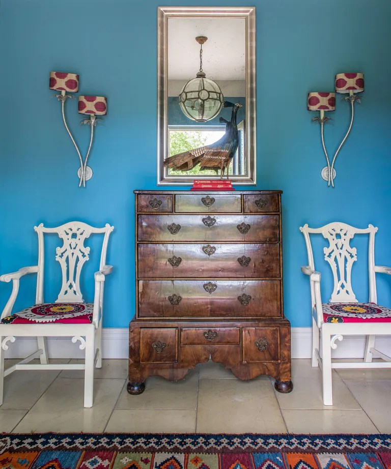 stone blue entryway farrow ball
