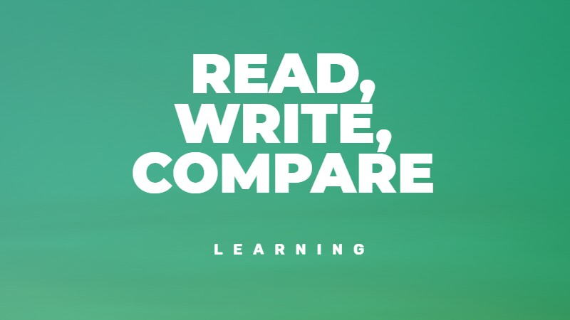 Read, Write, Compare to learn to write