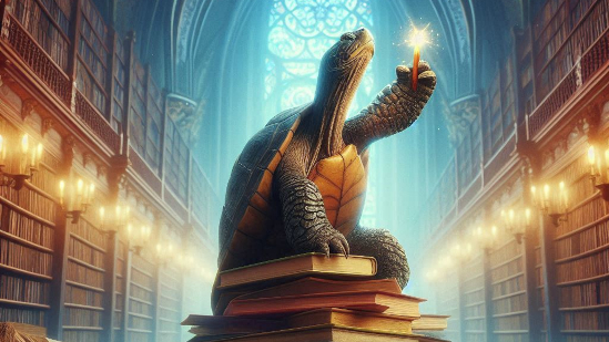 Schildkröte hat ihre Stärke gefunden